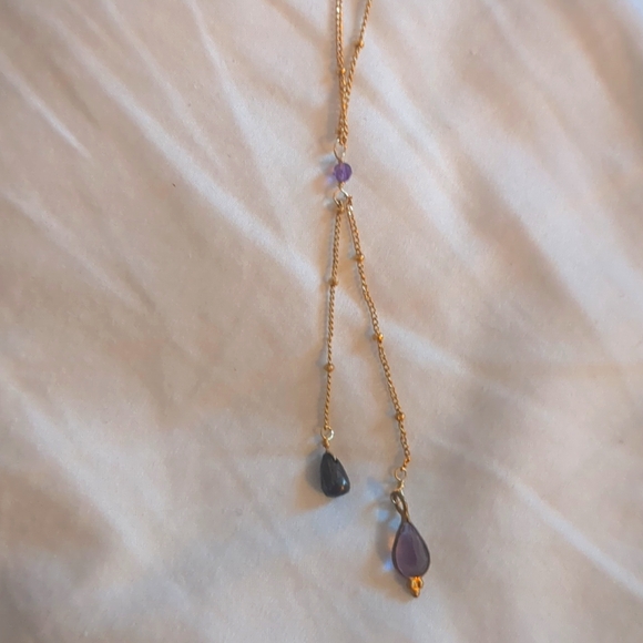 Satya amethyst lariat necklace - Picture 1 of 4